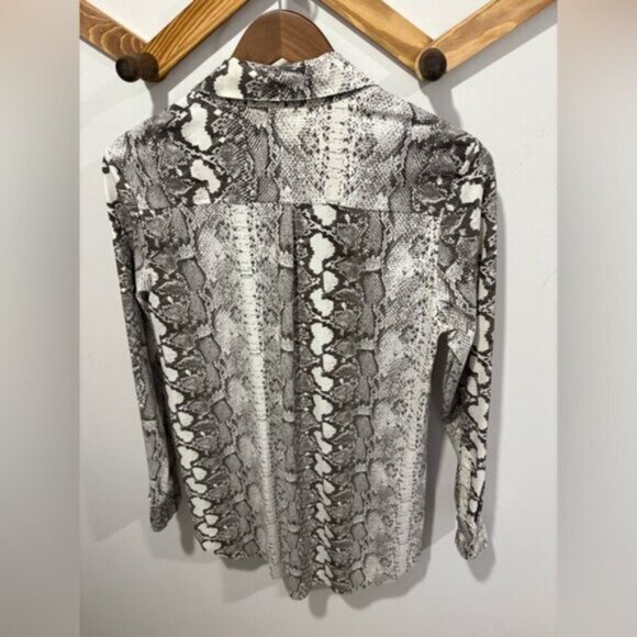 LYSSE- Schiffer Snake Print Button Down Top - Picture 5 of 7